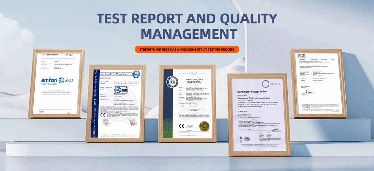 Test reports and quality management display